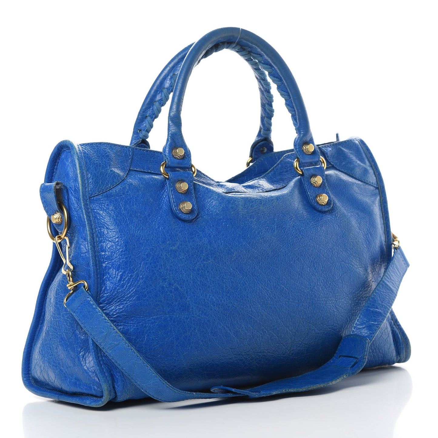 Agneau Giant 12 Gold Hardware City Bleu Lazuli