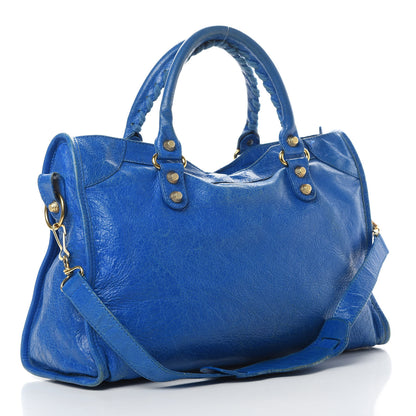 Balenciaga Agneau Giant 12 Gold Hardware City Bleu Lazuli 3 of 23