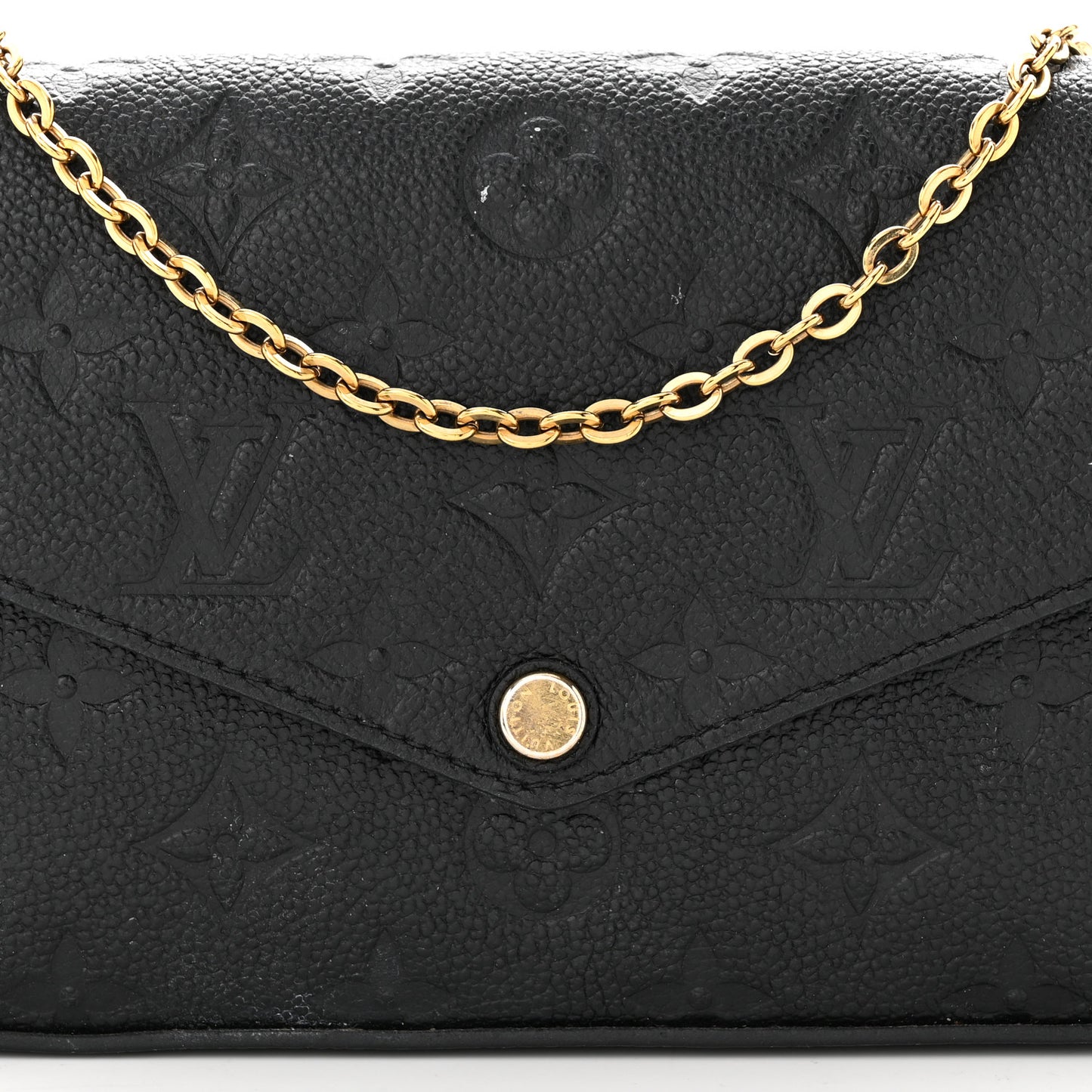 Empreinte Pochette Felicie Chain Wallet Black