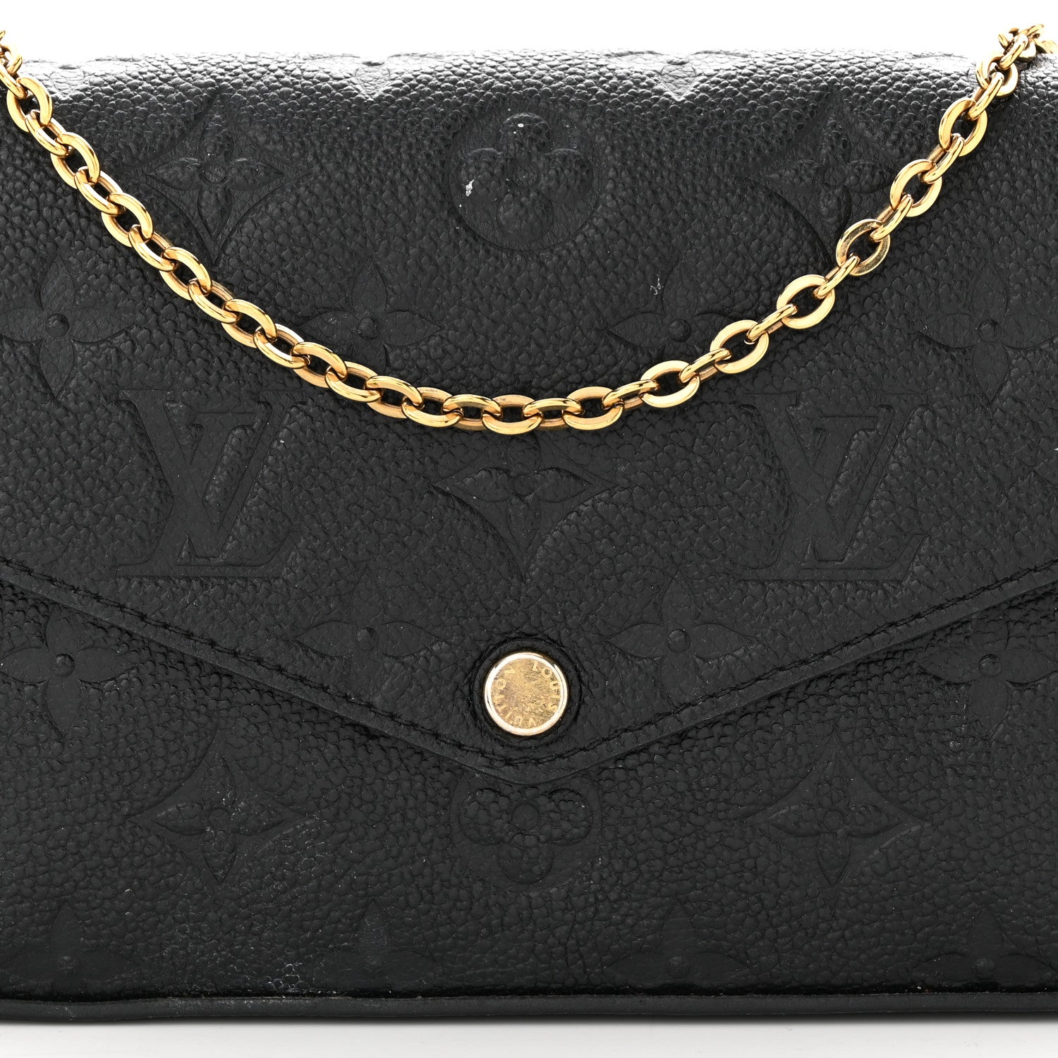 Louis Vuitton Empreinte Pochette Felicie Chain Wallet Black 8 of 15