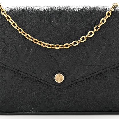 Louis Vuitton Empreinte Pochette Felicie Chain Wallet Black 8 of 15