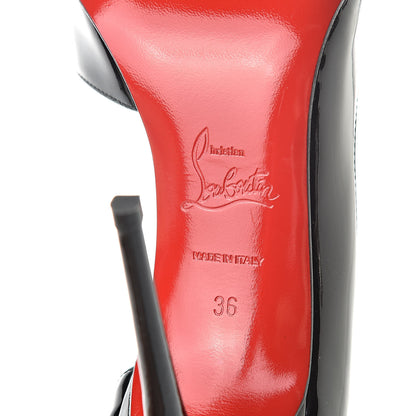 Christian Louboutin Patent Iriza 100 Pumps 36 Black 7 of 8