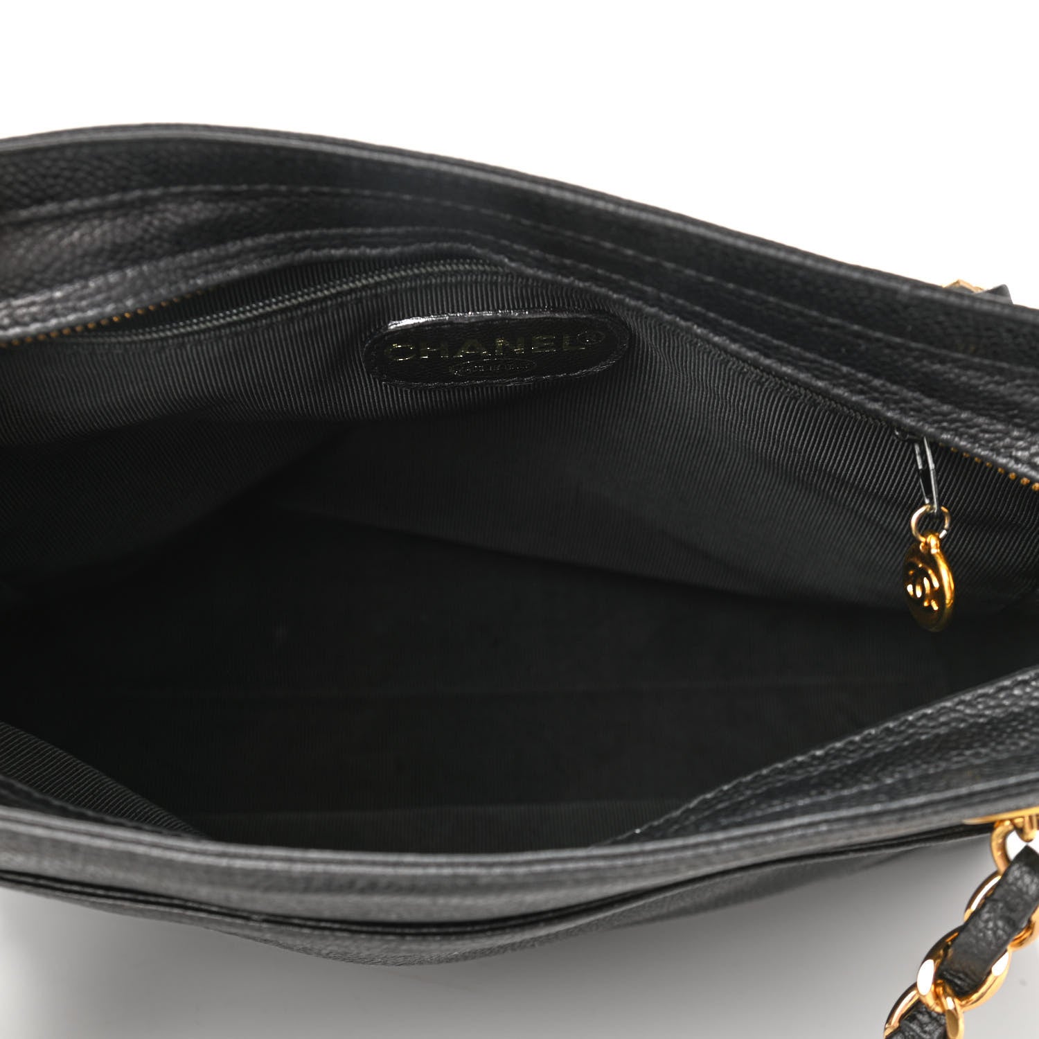 Chanel Caviar Shoulder Bag Black 4 of 10