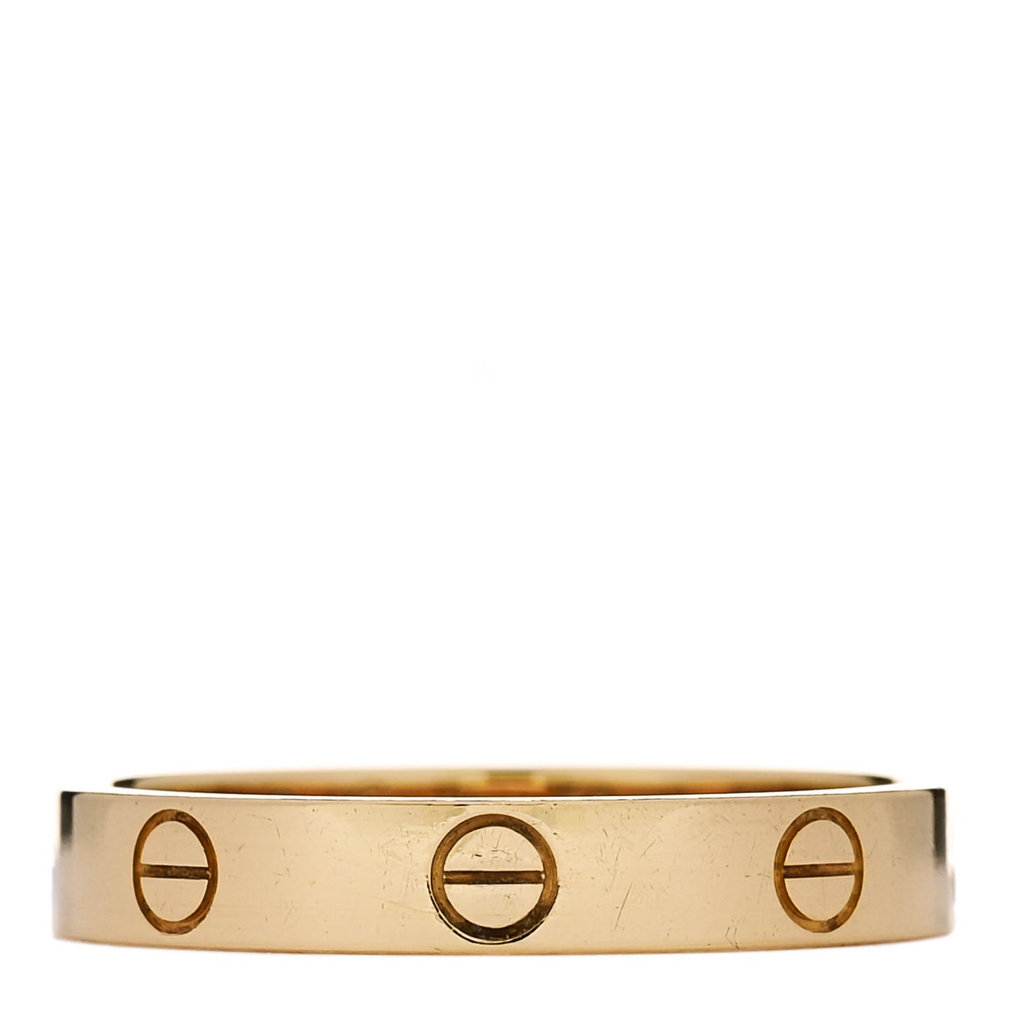 18K Yellow Gold 3.5mm LOVE Wedding Band Ring 59 8.75