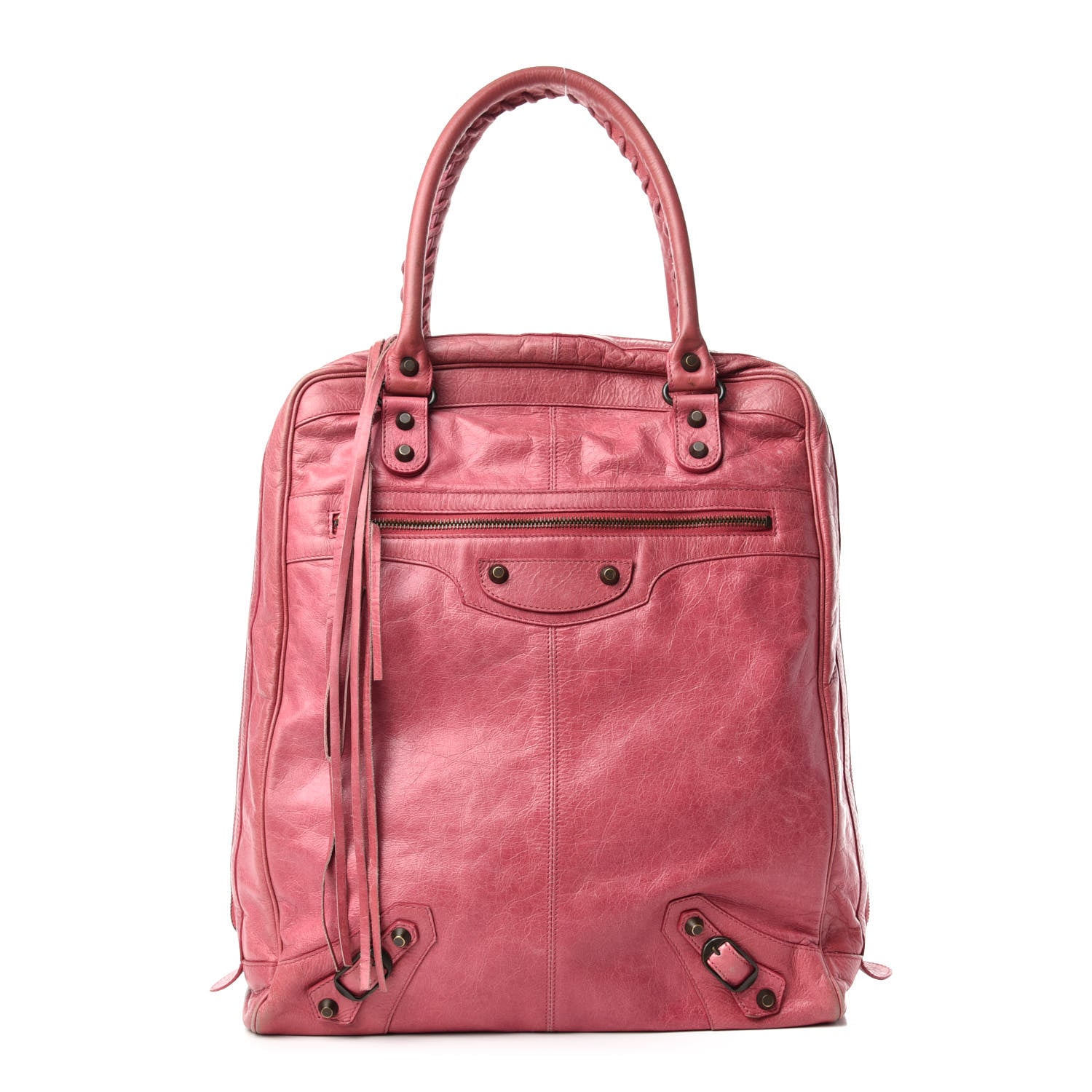 Balenciaga Agneau Classic Hardware Briefcase Tote Pivoine 1 of 12