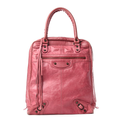 Balenciaga Agneau Classic Hardware Briefcase Tote Pivoine 1 of 12