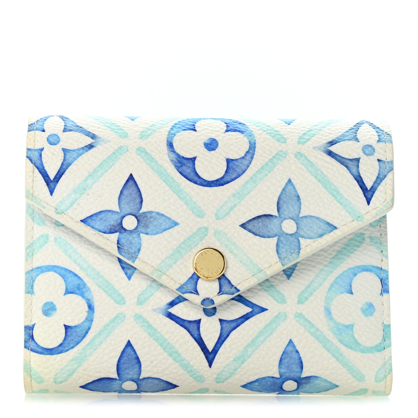 Monogram Giant By The Pool Victorine Wallet Lagoon Blue