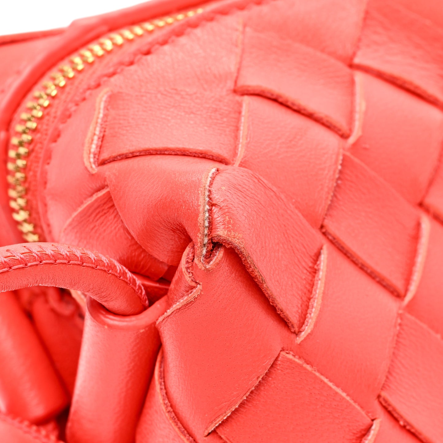 Nappa Intrecciato Mini Loop Camera Bag Sunburst