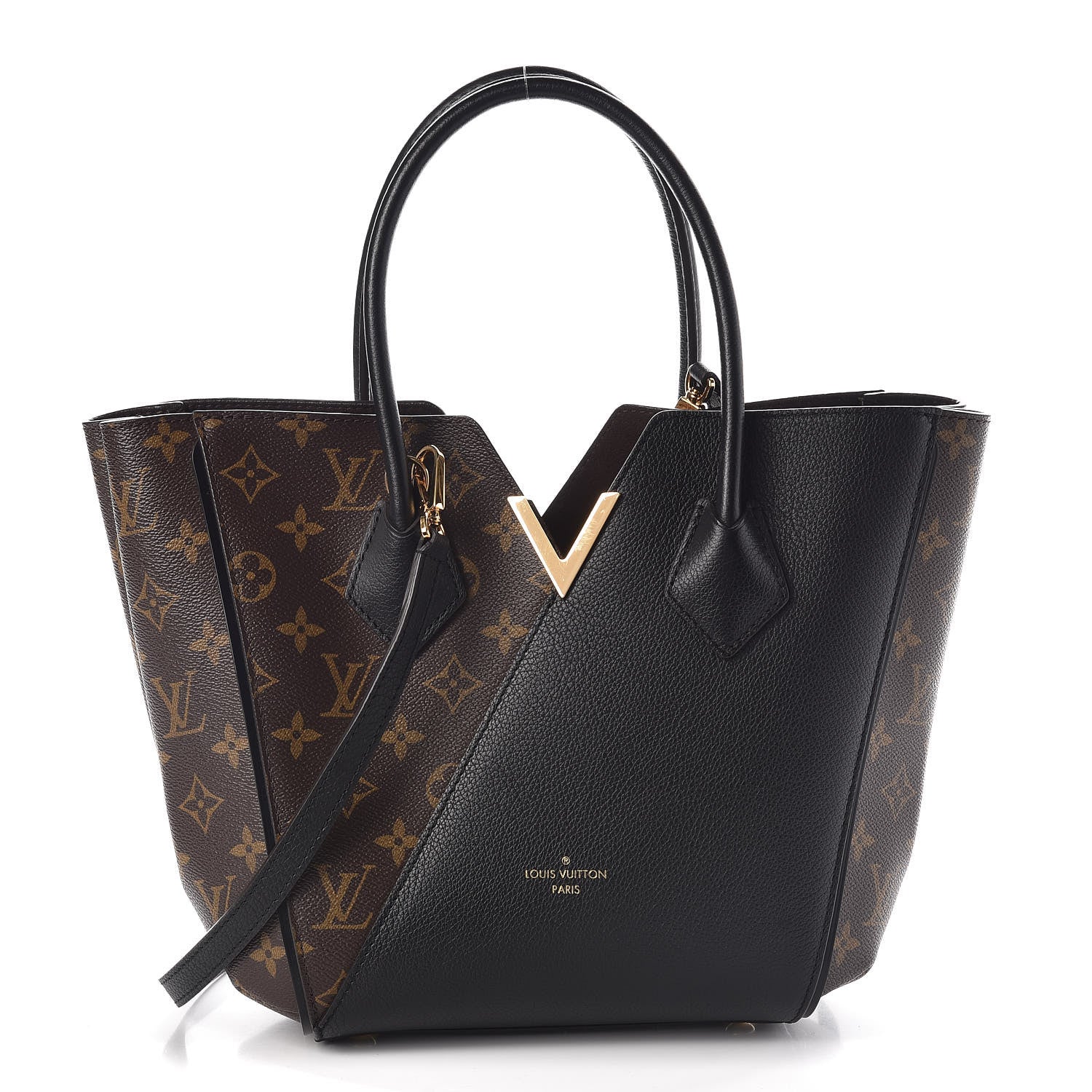 Louis Vuitton Calfskin Monogram Kimono Tote PM Black 1 of 12