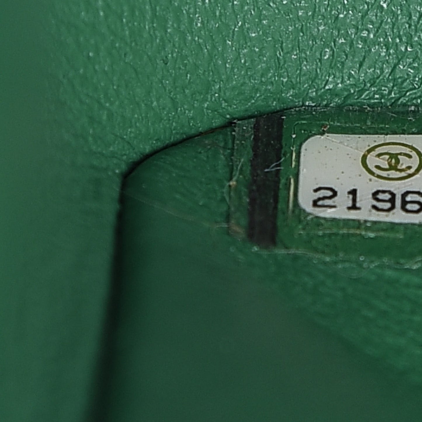 Caviar Quilted Jumbo Double Flap Green