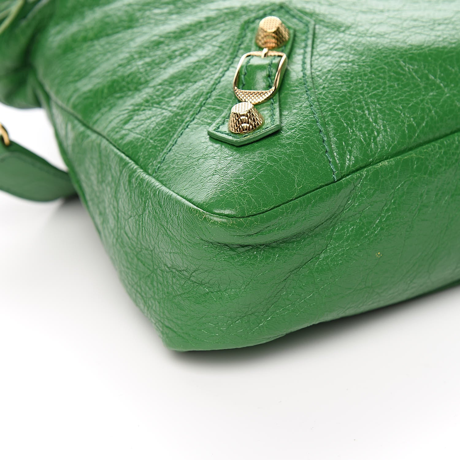 Balenciaga Agneau Giant 12 Gold Hardware Town Vert Trefle 8 of 10
