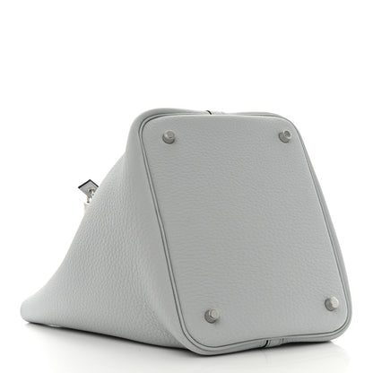 Hermes Taurillon Clemence Picotin Lock 22 MM Bleu Pale 4 of 11