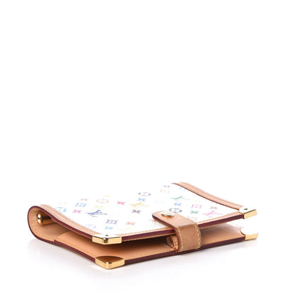 Louis Vuitton Monogram Multicolor Small Ring Agenda Cover White 4 of 8