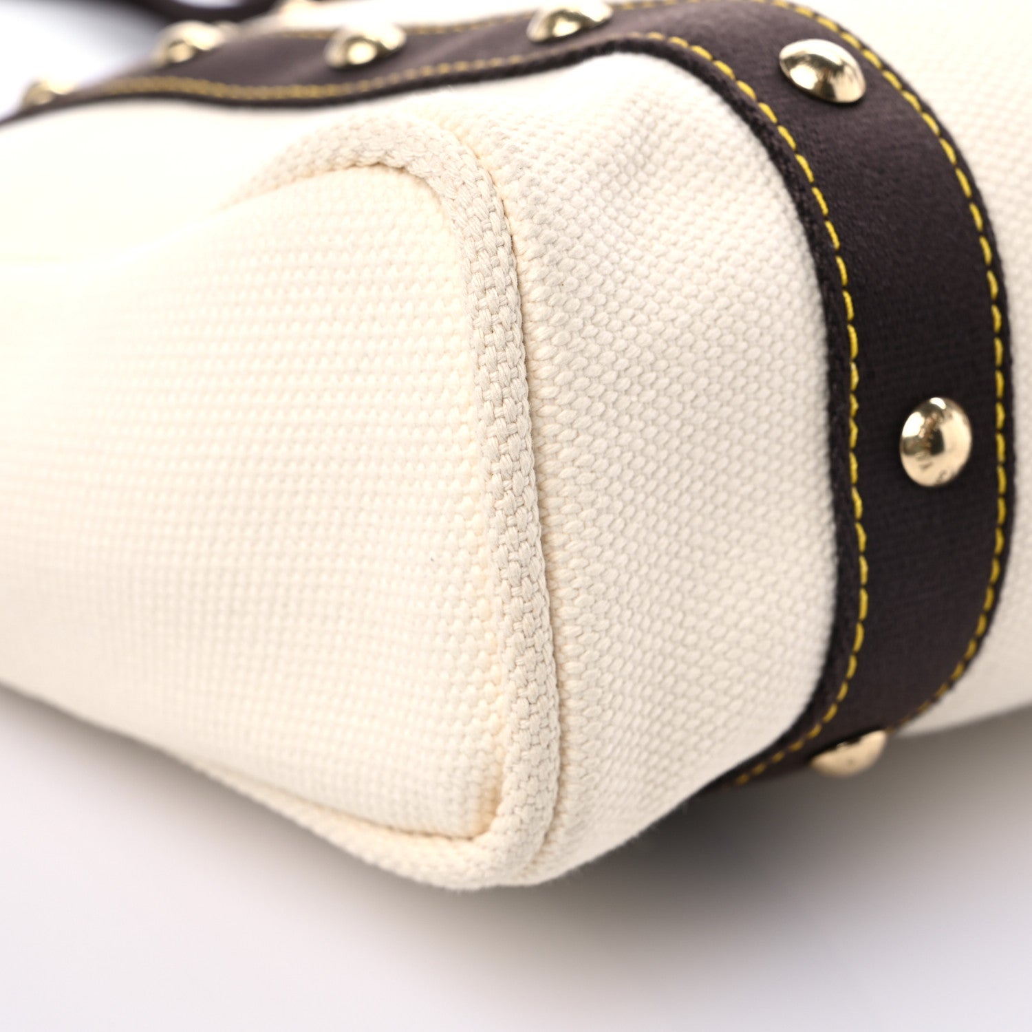 Louis Vuitton Toile Antigua Cabas MM Tote White 7 of 10
