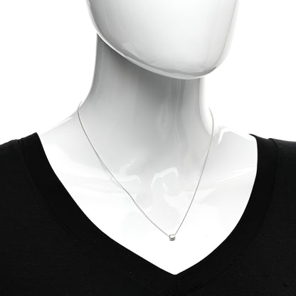 Roberto Coin 18K White Gold Diamond .17ct Emerald Cut Diamonds By The Inch Necklace 2 of 4