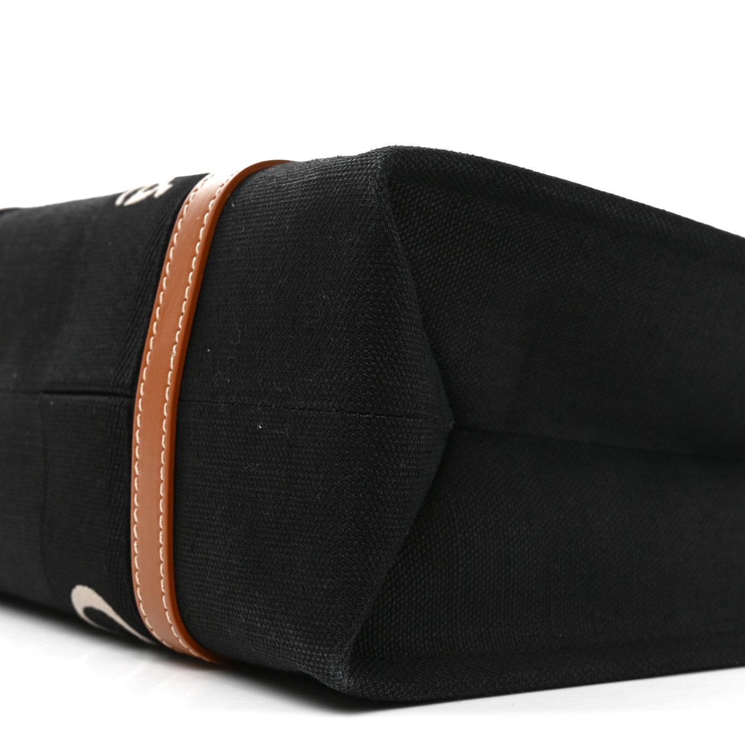 Chloe Cotton Calfskin Medium Woody Ribbon Tote Black 10 of 10