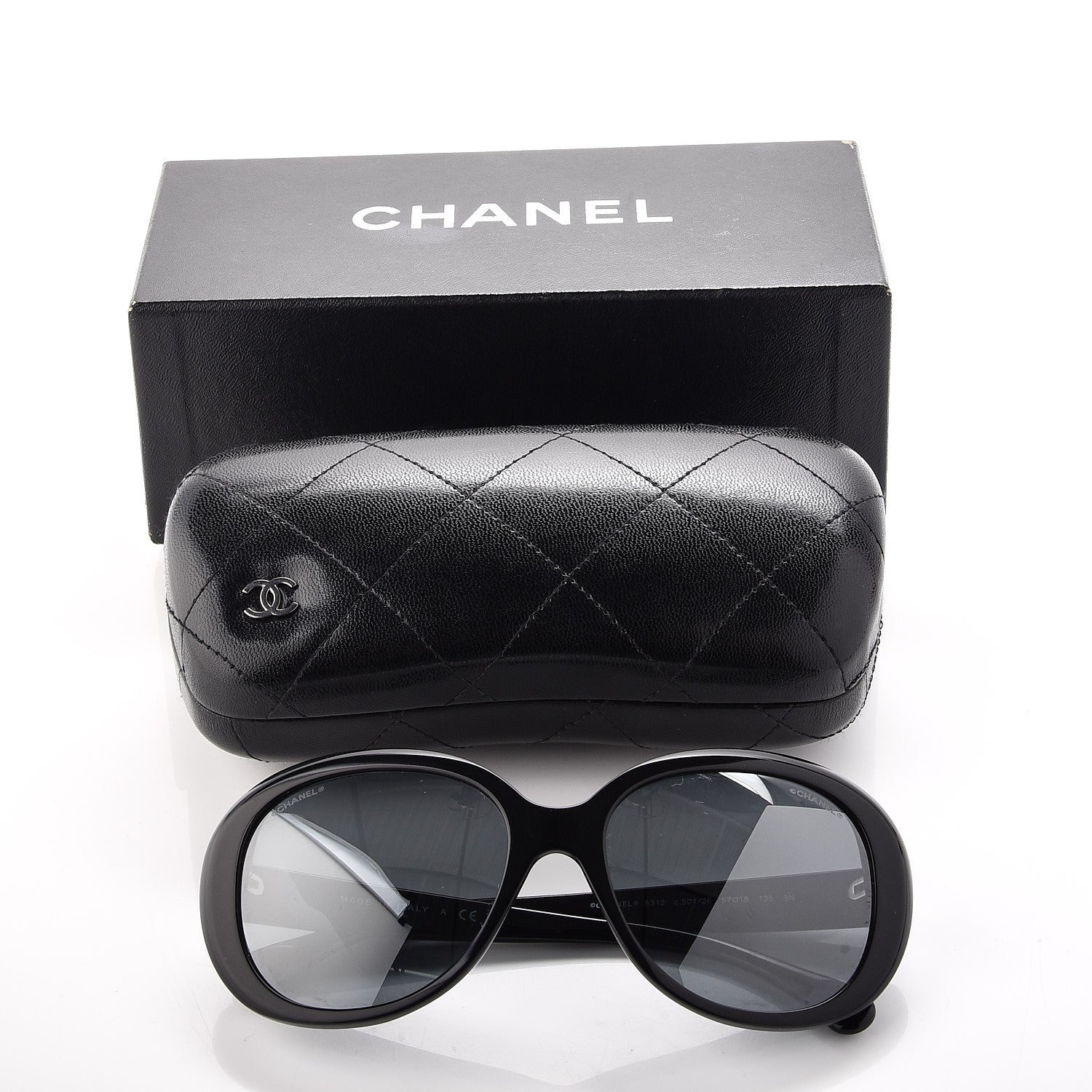 Chanel Signature Oval Sunglasses 5312 Black 8 of 8