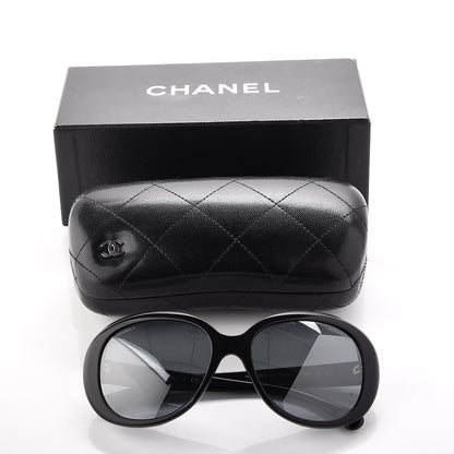 Chanel Signature Oval Sunglasses 5312 Black 8 of 8