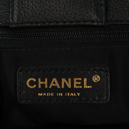 Chanel Calfskin Cerf Executive Shopper Tote Black 6 of 7
