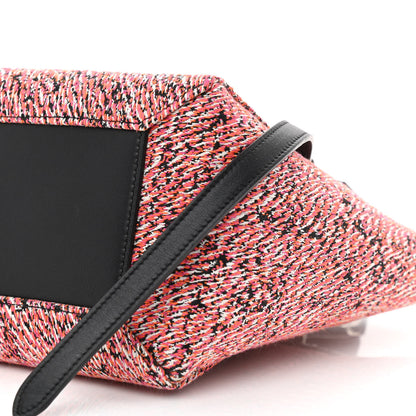 Celine Fuzzy Jacquard Calfskin Micro Belt Bag Red 11 of 12