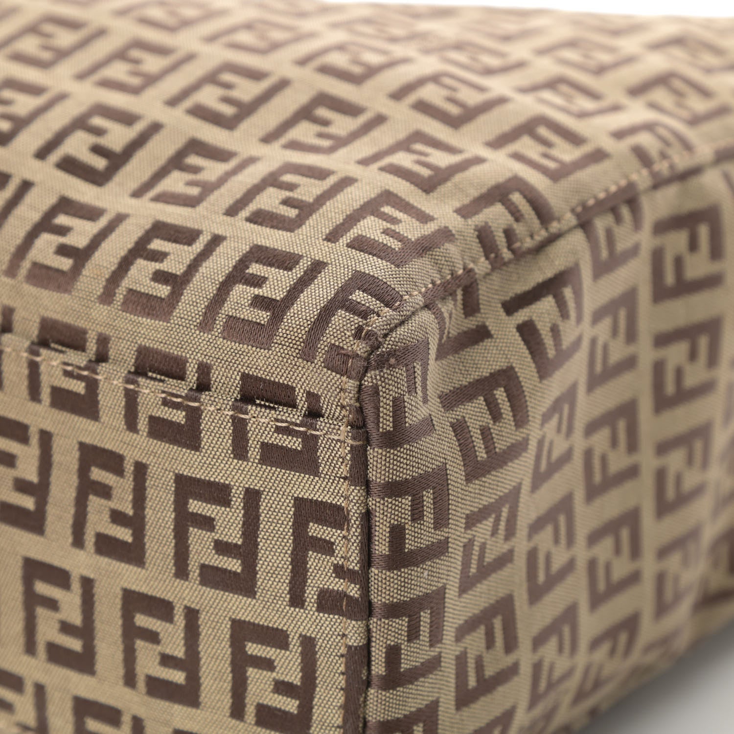 Fendi Zucchino Shopping Tote Tobacco Brown 11 of 14