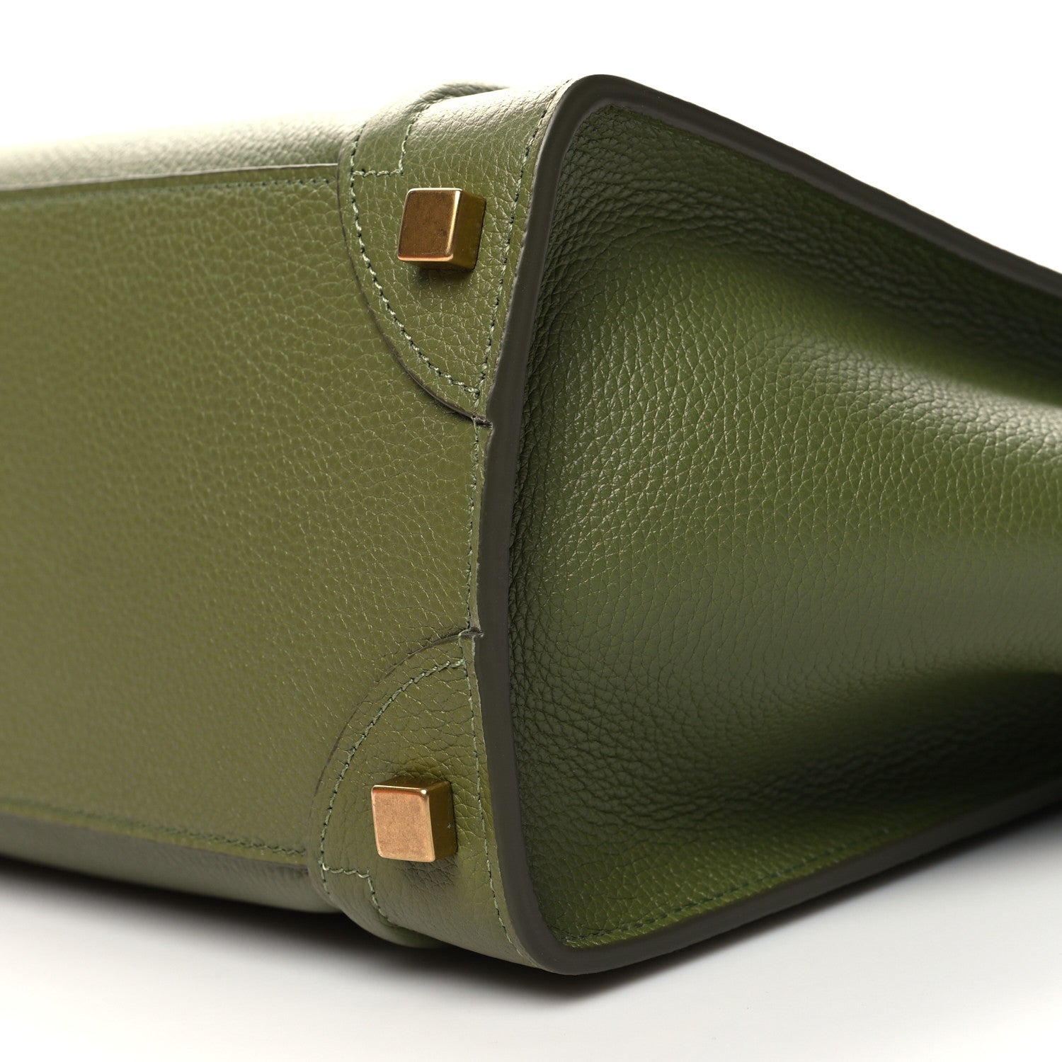 Celine Drummed Calfskin Micro Luggage Light Khaki 11 of 11