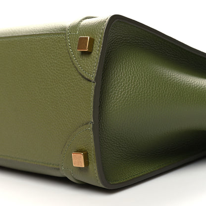 Celine Drummed Calfskin Micro Luggage Light Khaki 11 of 11
