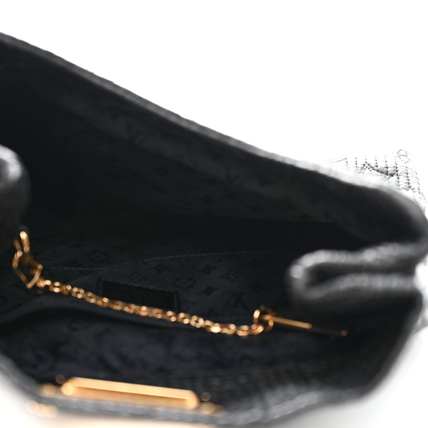 Calfskin Quilted Monogram Altair Clutch Black