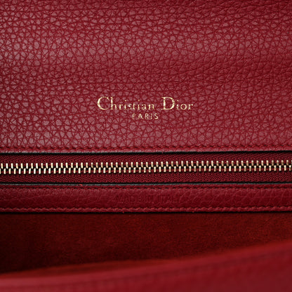 Christian Dior Grained Calfskin Medium Diorama Flap Bag Red 6 of 11