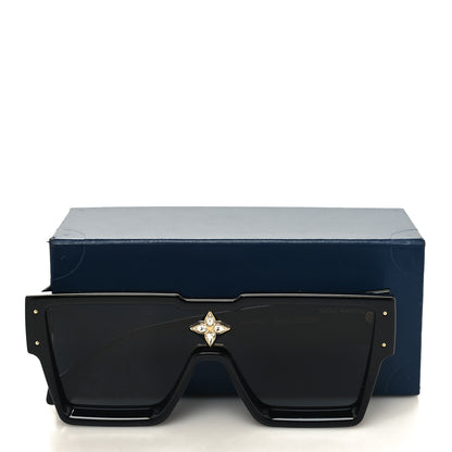 Louis Vuitton Acetate Swarovski Crystal Cyclone Sunglasses Z1578W Black 9 of 9