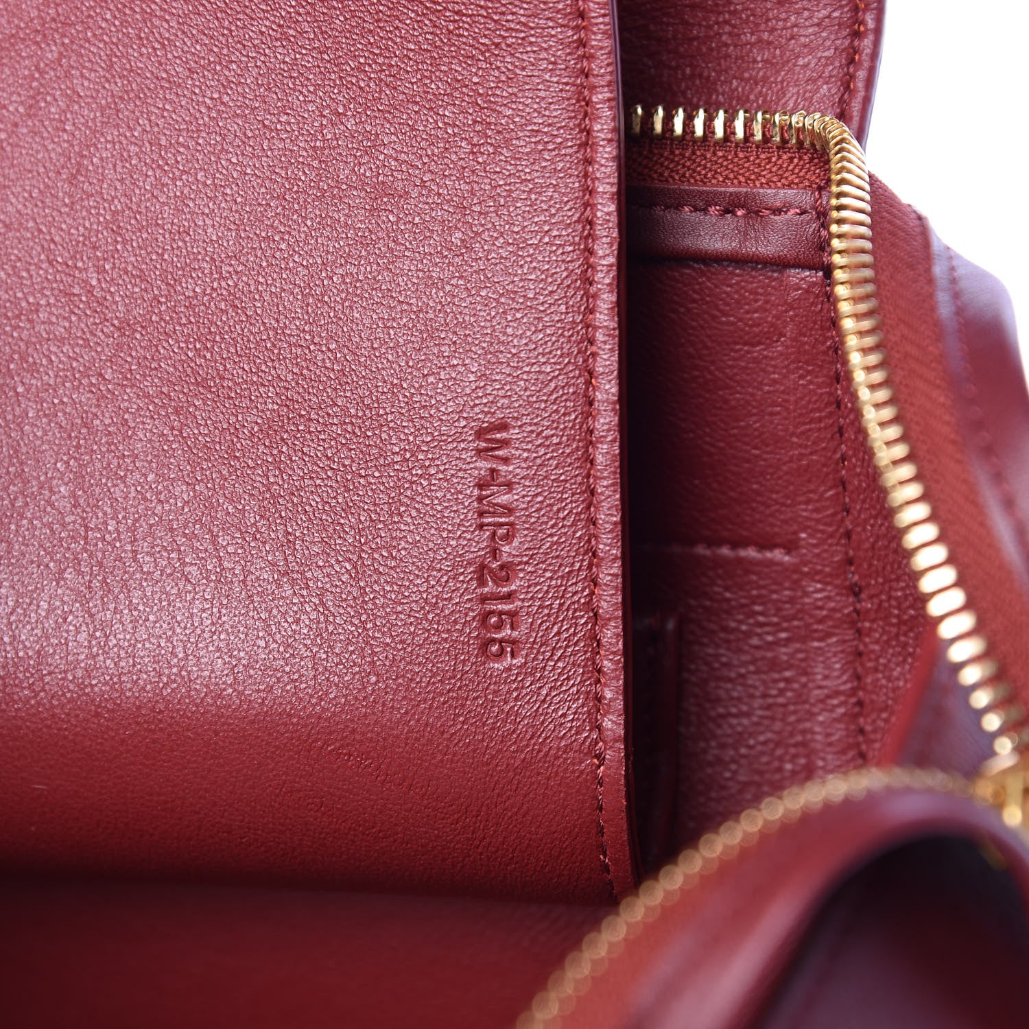 Celine Smooth Calfskin Bi-Color Mini Belt Bag Burgundy Black 8 of 11