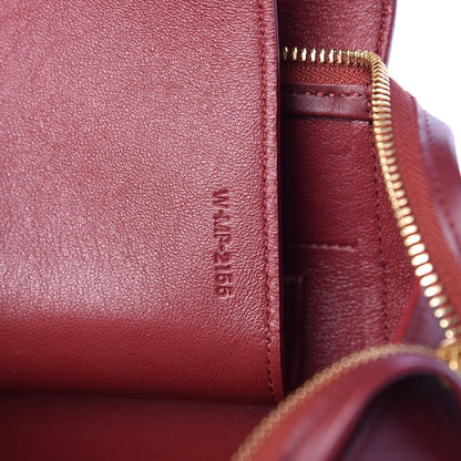 Celine Smooth Calfskin Bi-Color Mini Belt Bag Burgundy Black 8 of 11