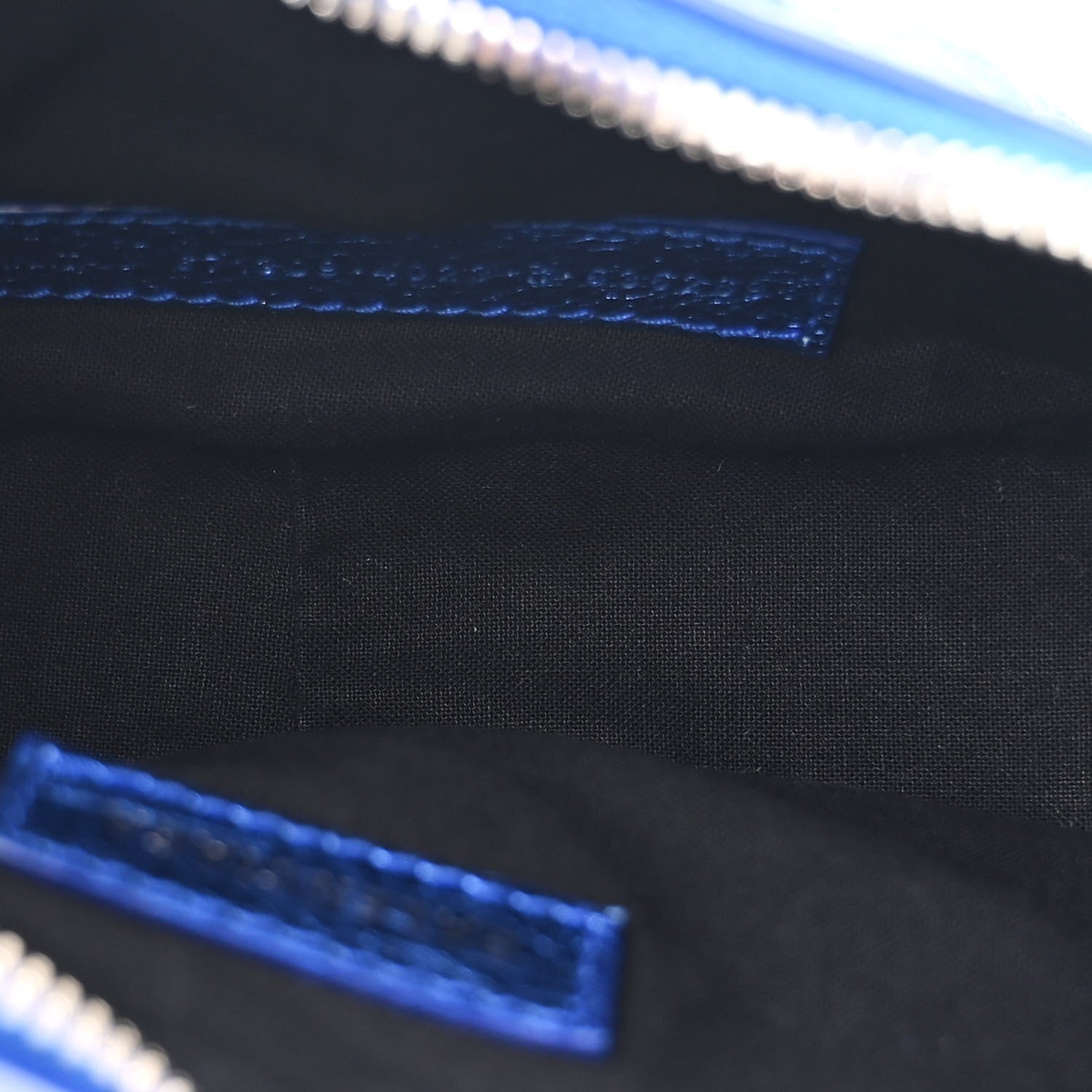 Balenciaga Metallic Arena Agneau Le Cagole Shoulder Bag XS Blue 6 of 14