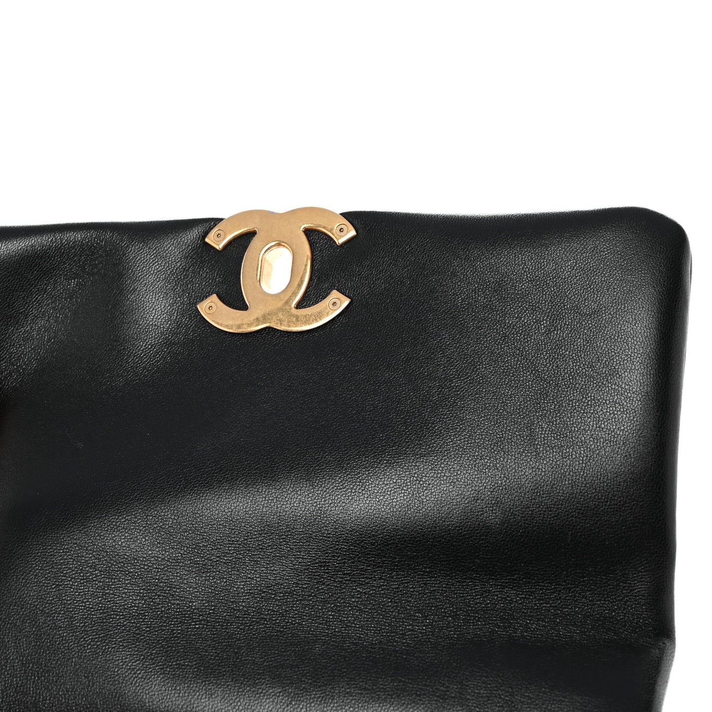 Lambskin Quilted Medium Chanel 19 Flap Black