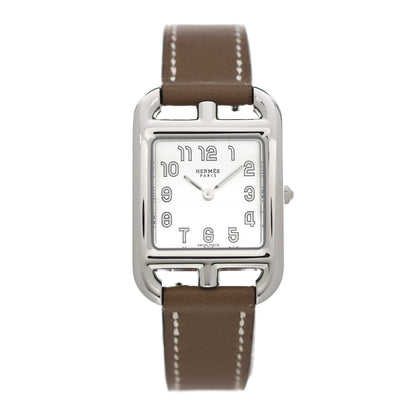 Hermes Stainless Steel Swift 23mm Cape Cod Quartz Watch Etoupe 1 of 5