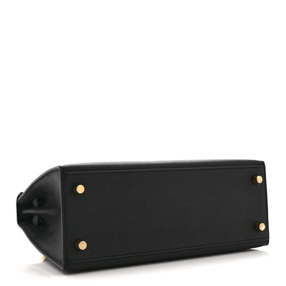 Hermes Epsom Kelly Sellier 25 Black 4 of 11