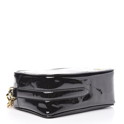Fendi Vitello Vernice Mou Karligraphy Embossed Camera Case Black 4 of 8