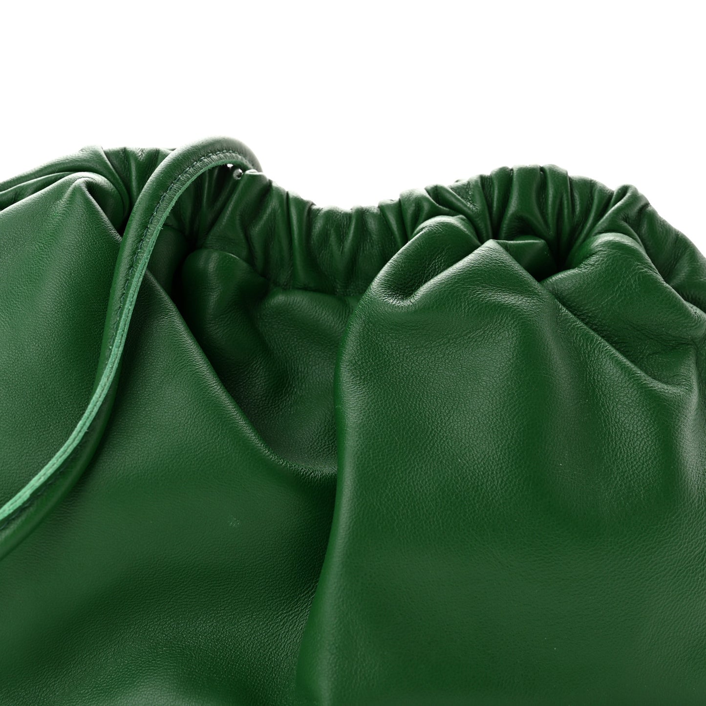 Lambskin Mini Cloud Clutch Green