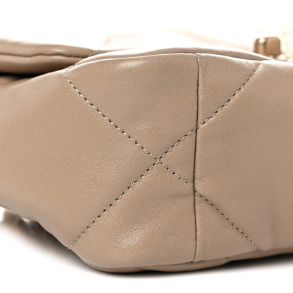 Chanel Lambskin Quilted Medium Chanel 19 Flap Dark Beige 8 of 11