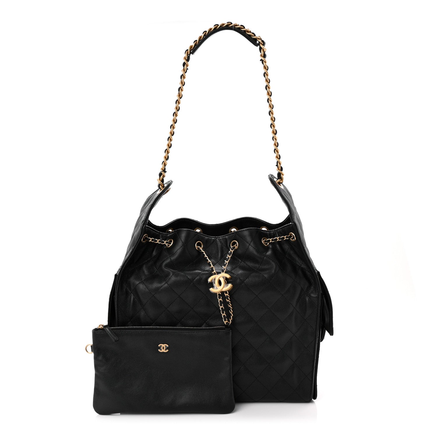 Chanel Caviar Quilted Medium Chanel 25 Handbag Black 3 of 13