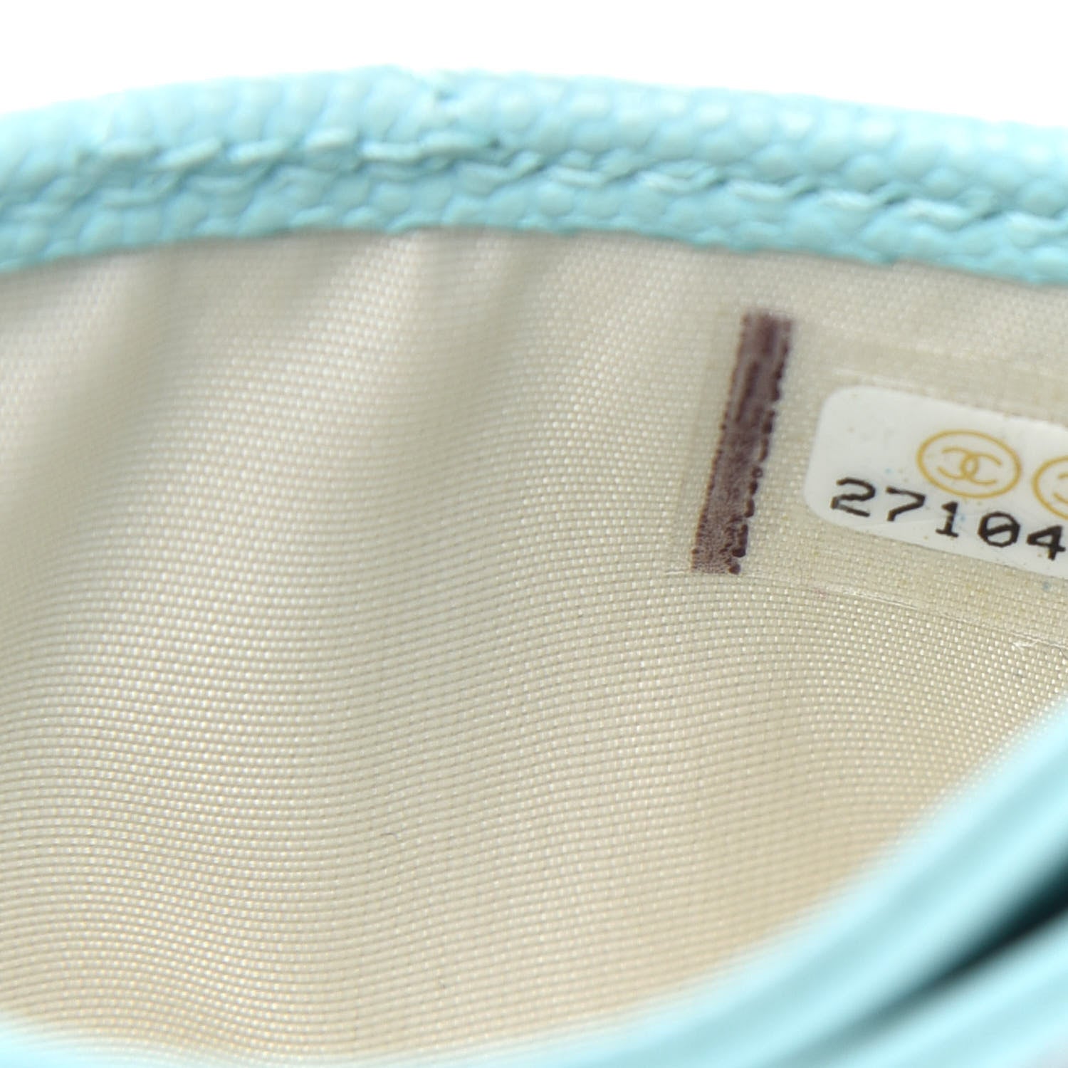 Chanel Caviar Quilted Card Holder Light Blue 8 of 8