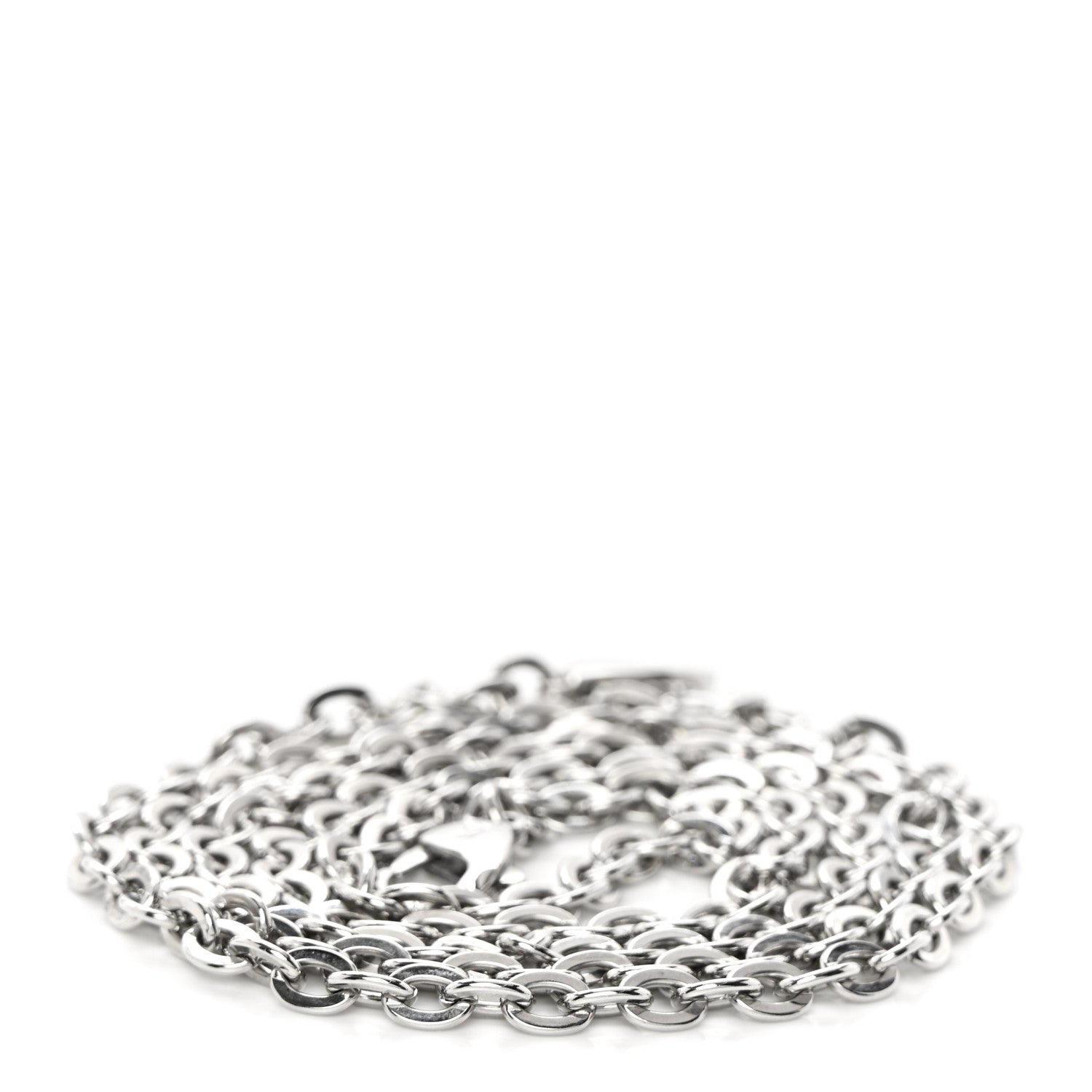 Louis Vuitton Felicie Chain Long Shoulder Strap Silver 2 of 3
