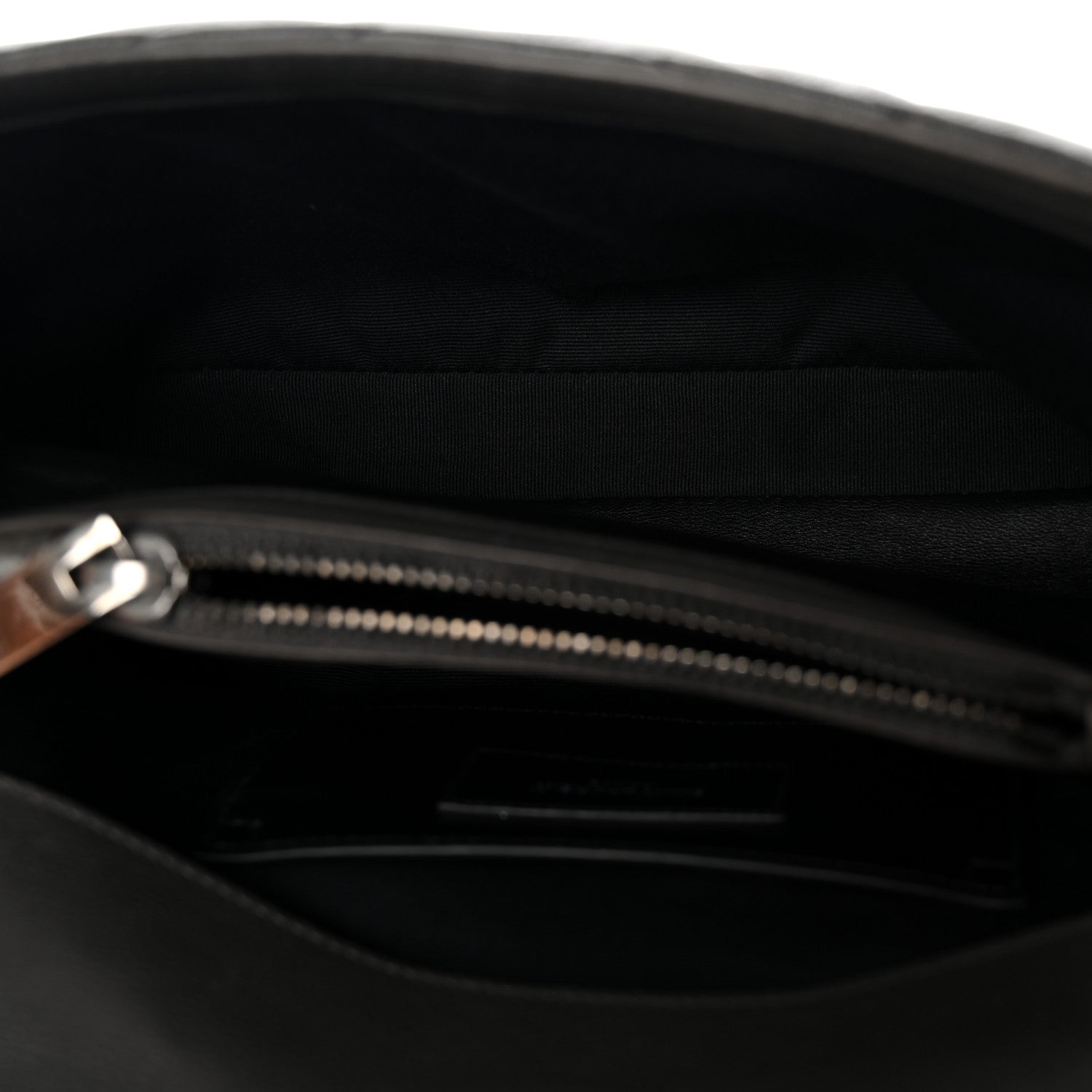 Saint Laurent Sheepskin Matelasse Chevron Monogram Medium College Bag Asphalt 5 of 11