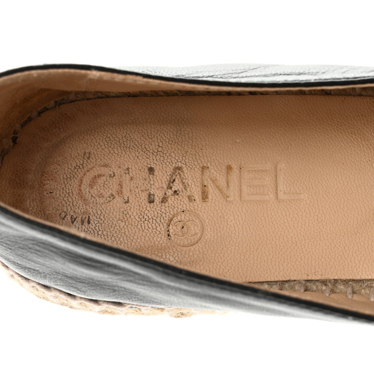 Lambskin CC Espadrilles 38 Black