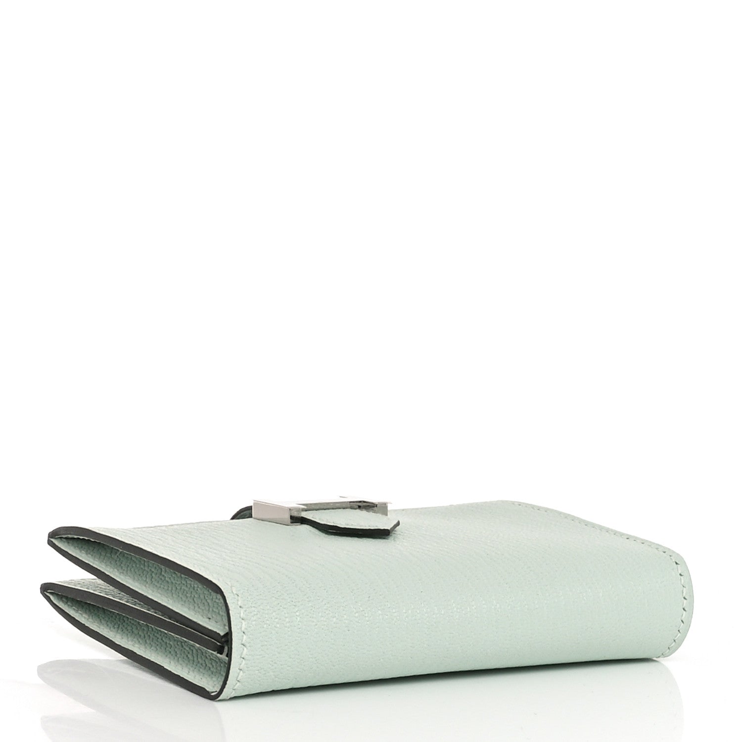 Hermes Chevre Mysore Bearn Card Holder Wallet Vert Peppermint 4 of 8