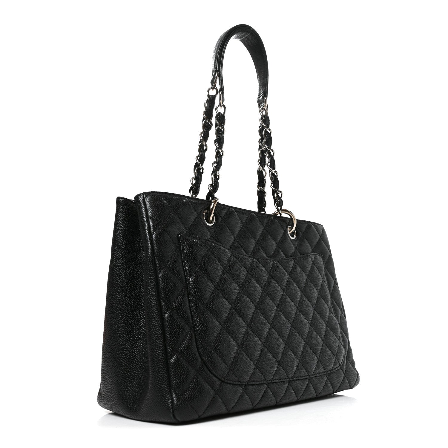 Chanel Caviar Quilted Grand Shopping Tote GST Black 3 of 11