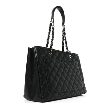 Chanel Caviar Quilted Grand Shopping Tote GST Black 3 of 11