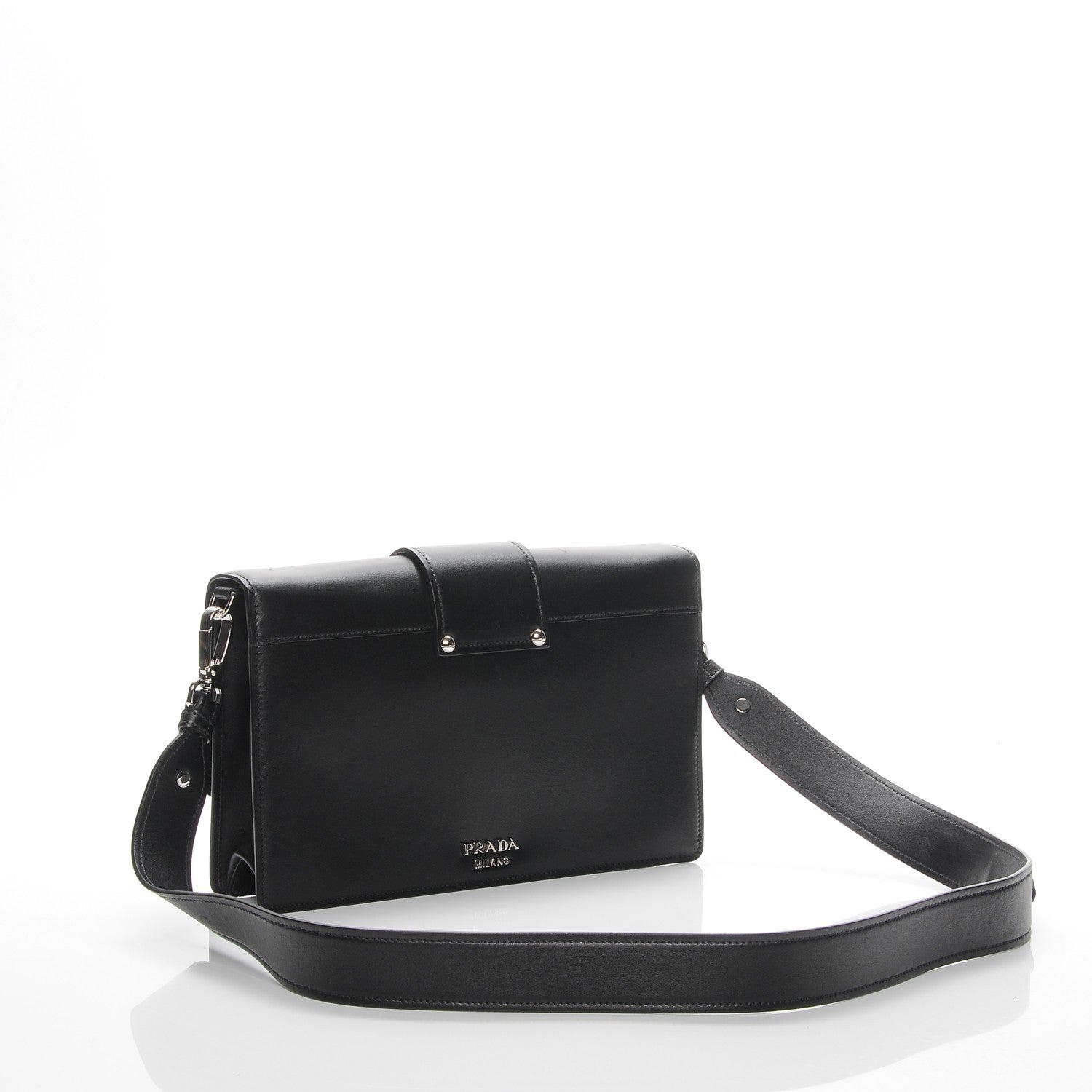 Prada City Calf Ribbon Bag Nero Black 4 of 7
