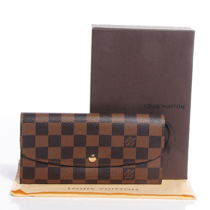 Louis Vuitton Damier Ebene Emilie Wallet 5 of 8
