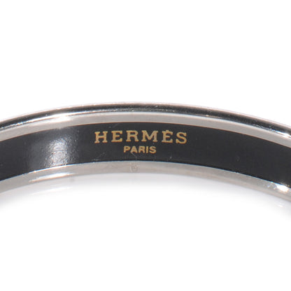 Hermes Enamel Printed Narrow Forest Animals Bracelet 65 Red 4 of 5